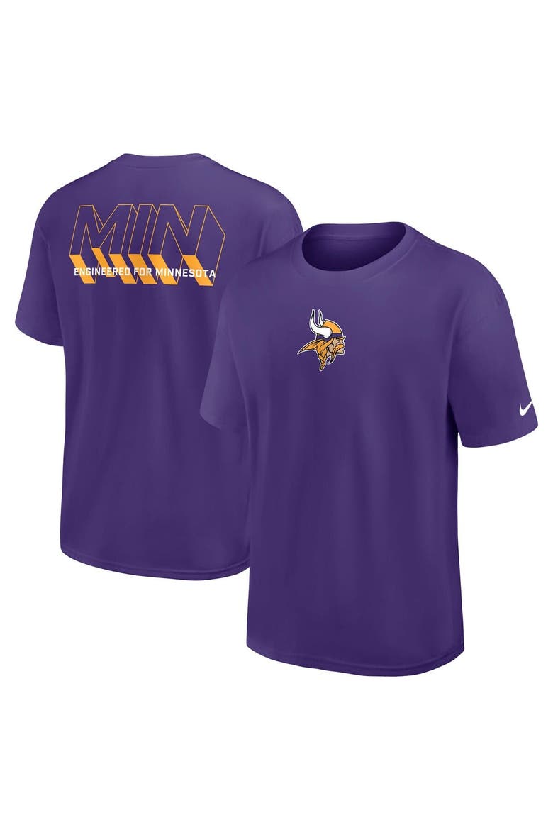 Men's Nike Purple Minnesota Vikings Dominate The Game Essential Max90 T-Shirt, Main, color, Purple