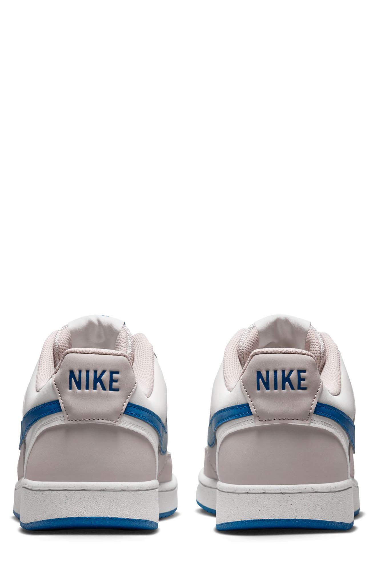 Nike Court Vision Low Sneaker, Alternate, color, Sail/ Brilliant Blue