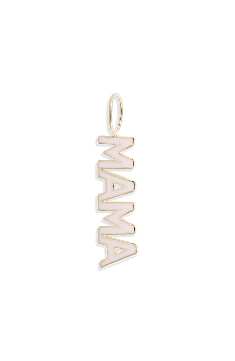 SHYMI Enameled Mama Charm, Main, color, Gold/ Pink