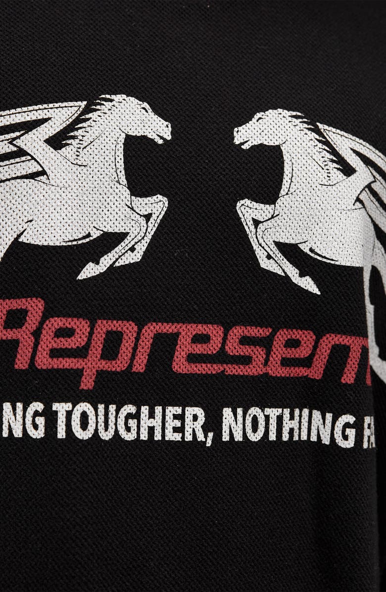 Represent Long Sleeve Cotton Graphic T-Shirt, Alternate, color, Jet Black