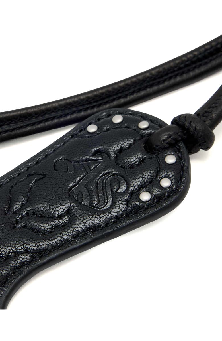 AllSaints Cowboy Boot Key Ring, Alternate, color, Black