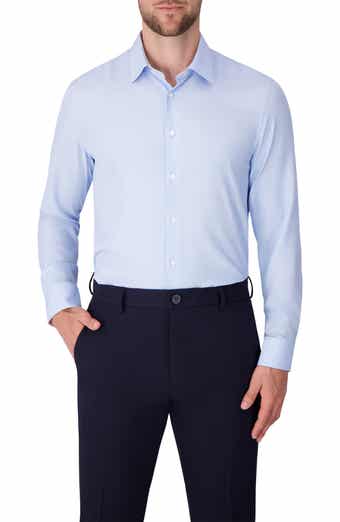 Report Collection Geometric Print Slim Fit Stretch Dress Shirt