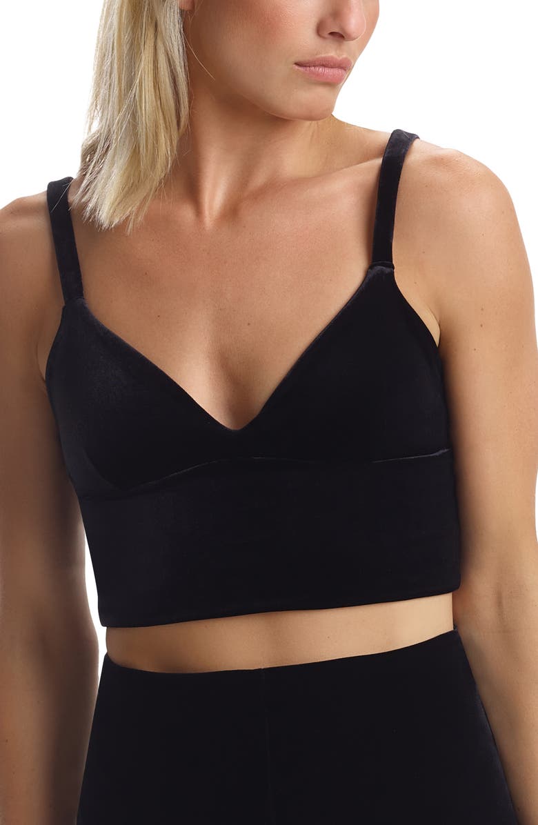 Commando Velvet Longline Bralette, Main, color,