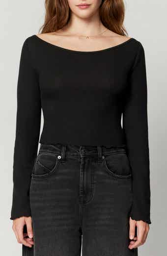 Florence by Mills Off the Shoulder Long Sleeve Crop Top