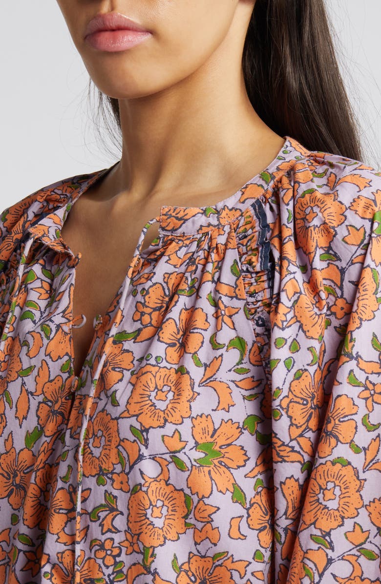 Cleobella Jacklyn Floral Organic Cotton Poplin Minidress, Alternate, color, Asilah Print