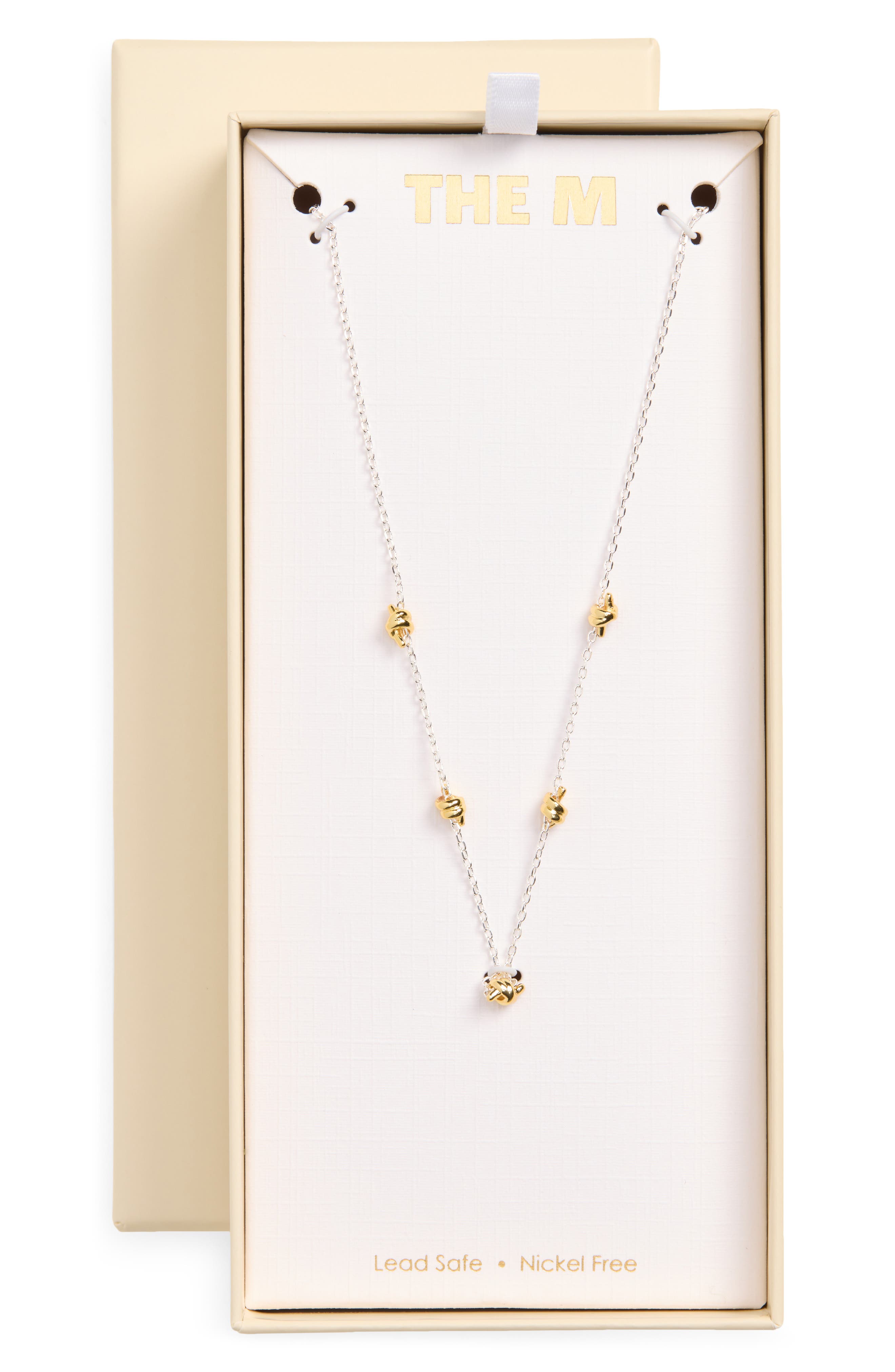 Love Knot Stationed Necklace