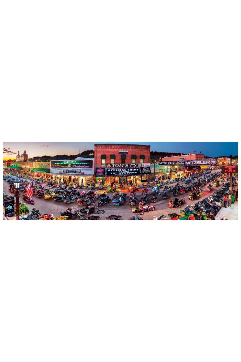 Sturgis 1000pc Panoramic Puzzle, Alternate, color, Multicolor