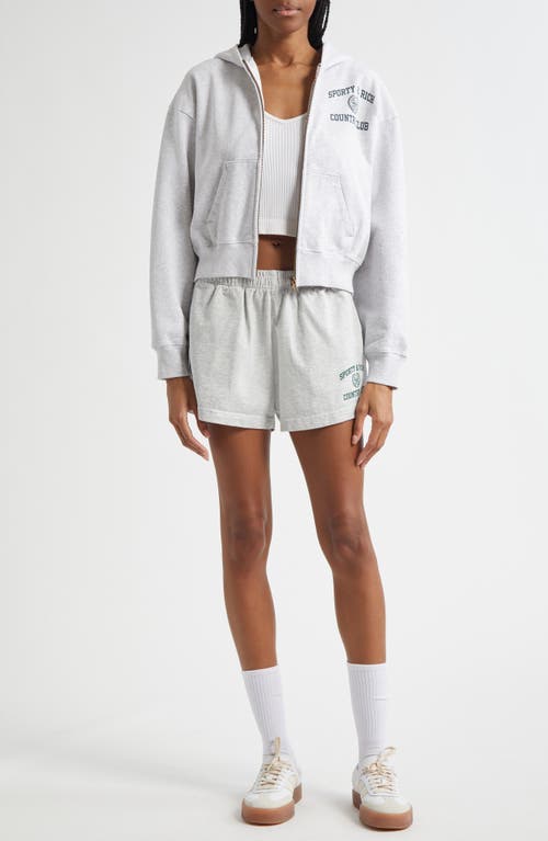 Sporty And Rich Sporty & Rich Varsity Crest Disco Graphic Shorts