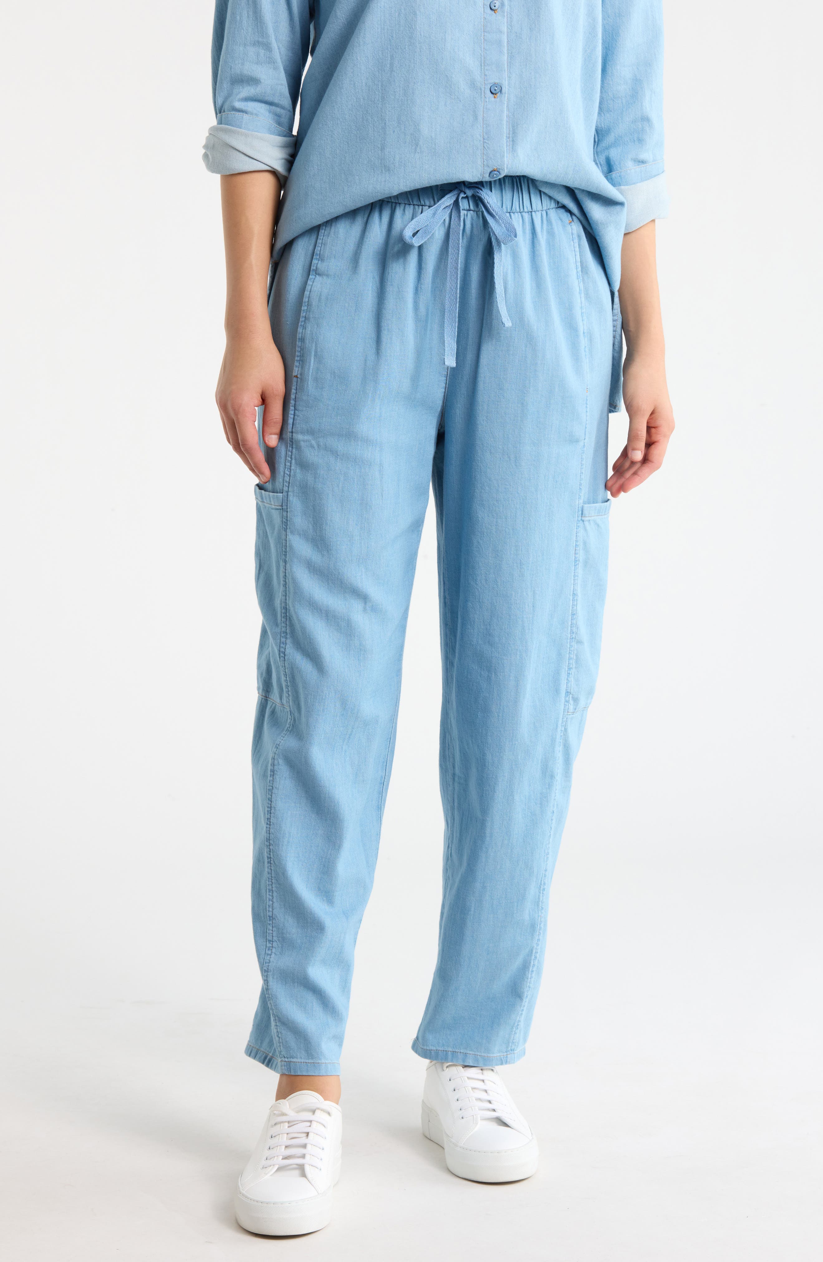 Eileen Fisher Ankle Lantern Cargo Pants