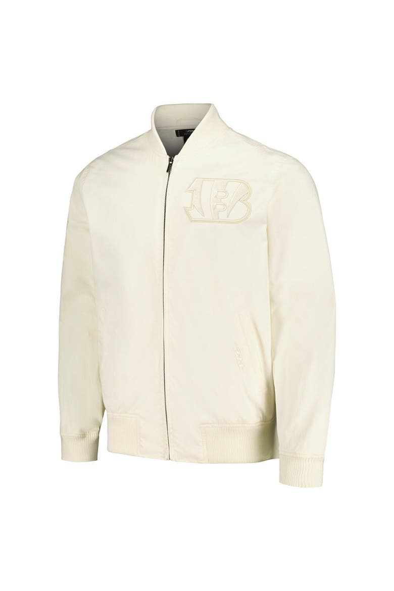 Men's Pro Standard Cream Cincinnati Bengals Neutral Full-Zip Jacket, Alternate, color, Cream