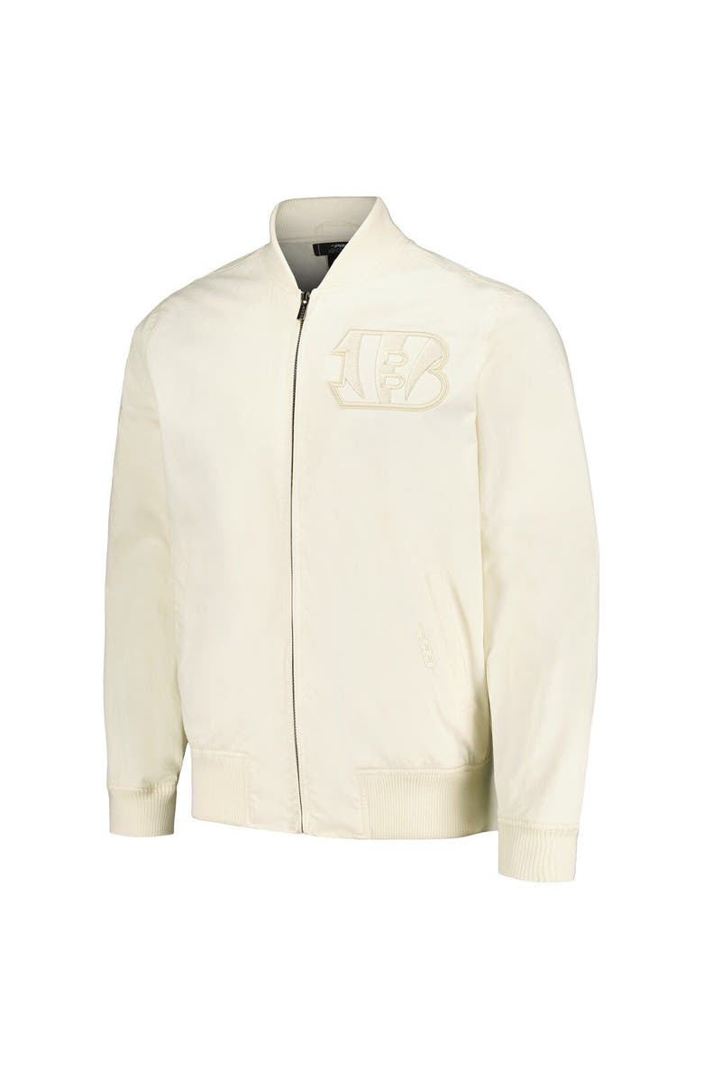PRO STANDARD Men's Pro Standard Cream Cincinnati Bengals Neutral Full-Zip Jacket, Alternate, color, Cream