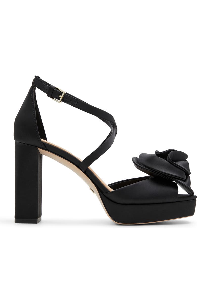 Ted Baker London Maddy Rose Platform Sandal, Alternate, color, Black