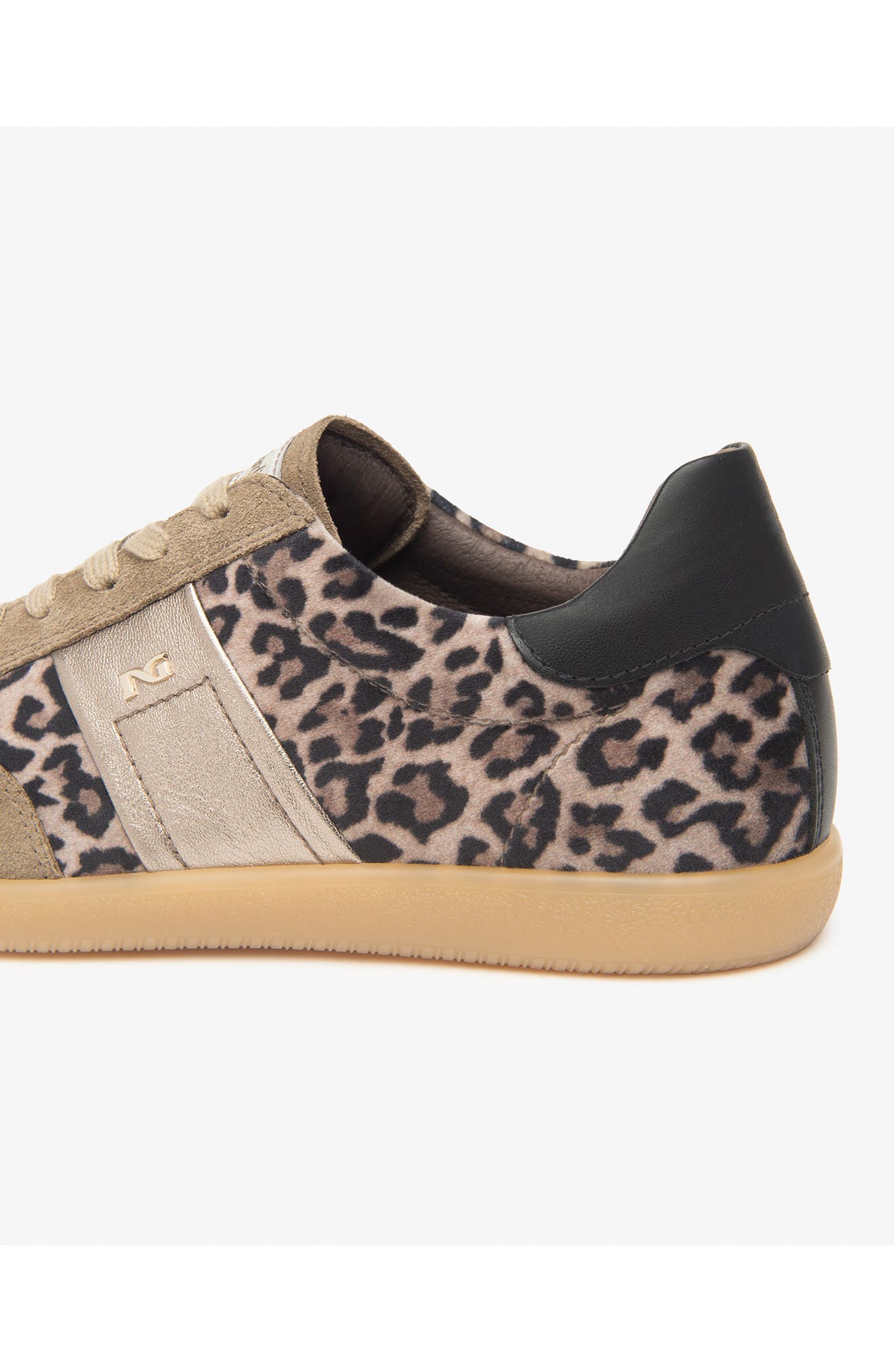 NeroGiardini Suede Sneaker, Alternate, color, Leopard/ Taupe