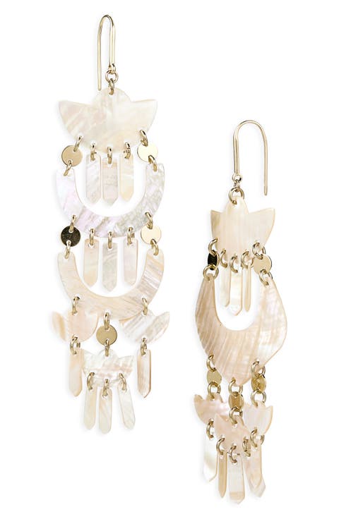 Yue Mismatched Chandelier Earrings