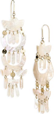 Isabel Marant Yue Mismatched Chandelier Earrings