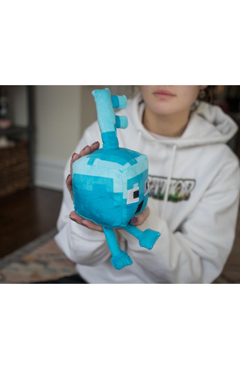 Toynk Minecraft Dungeons Happy Explorer Series Diamond Key Golem Plush Toy | 7 Inches, Alternate, color, Blue