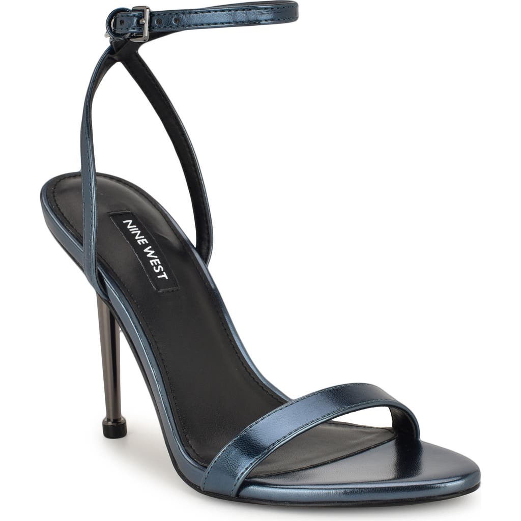 Nine West Reina Ankle Strap Sandal In Blue
