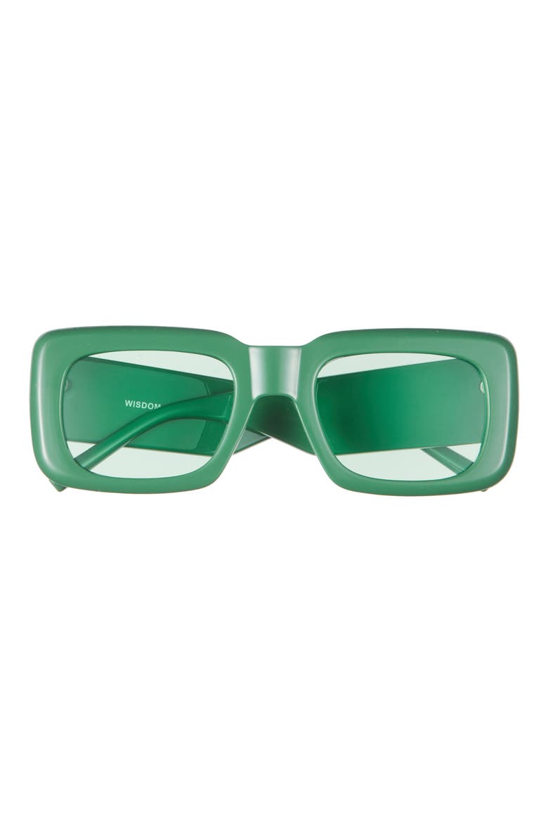 Frame 1 52mm Square Sunglasses, Main, color, GREEN