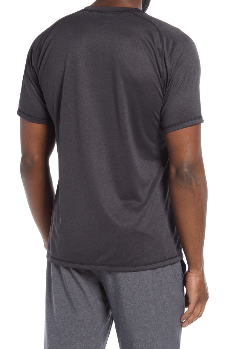 Performance T-Shirt, Alternate, color, BLACK WHITE MELANGE