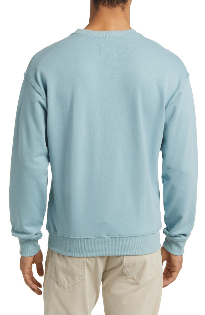 Swannies Golf is Easy Embroidered French Terry Sweatshirt, Alternate, color, Reef