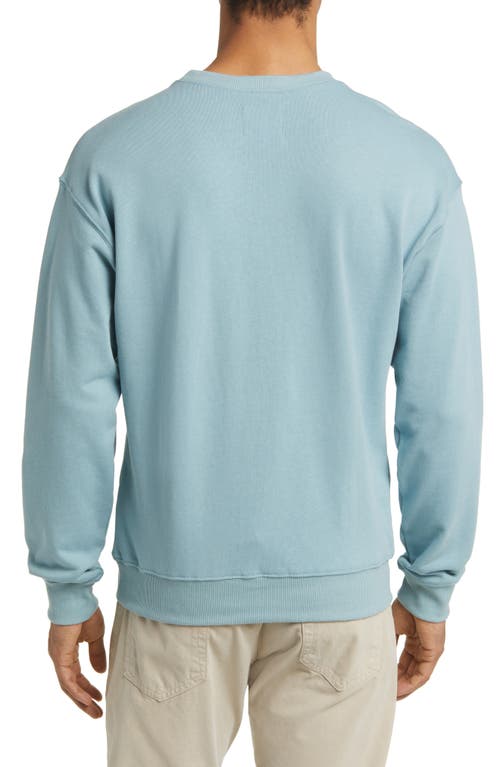 Swannies Golf Is Easy Embroidered French Terry Sweatshirt In Reef