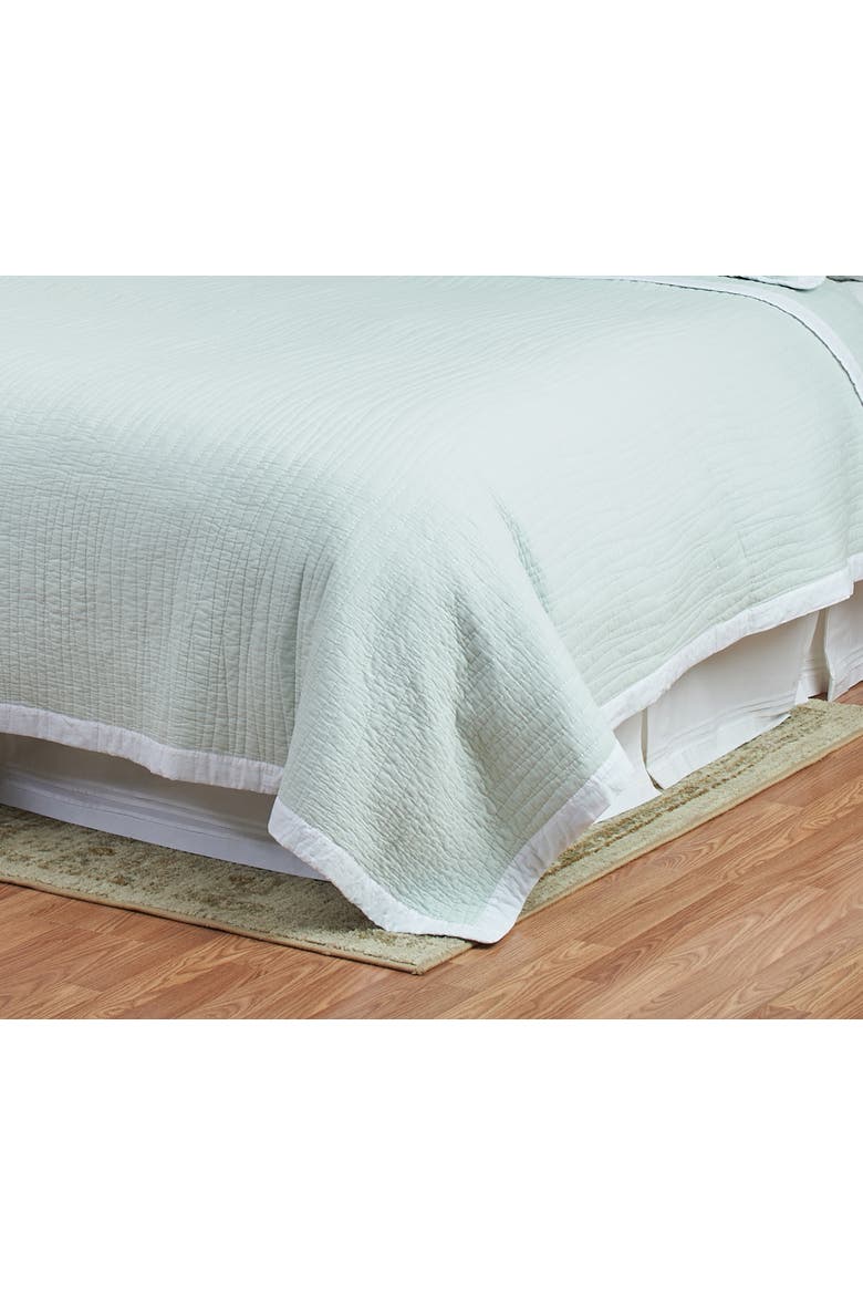 Kinsley Sea Glass Coverlet Quilt Set, Alternate, color, Green