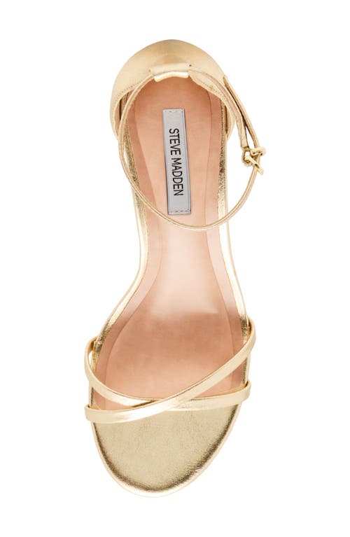 Steve Madden Rae Ankle Strap Sandal In Gold