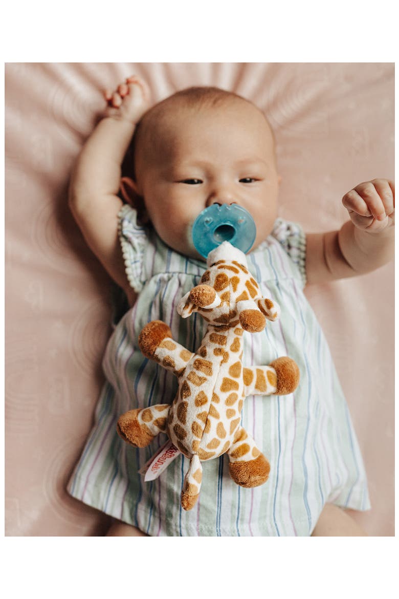 Plush Pacifier Toy, Alternate, color, TAN/ WHITE