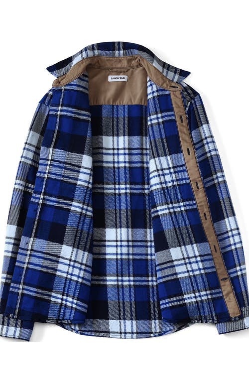 Lands' End Authentic Flannel Shirt With Corduroy Collar
