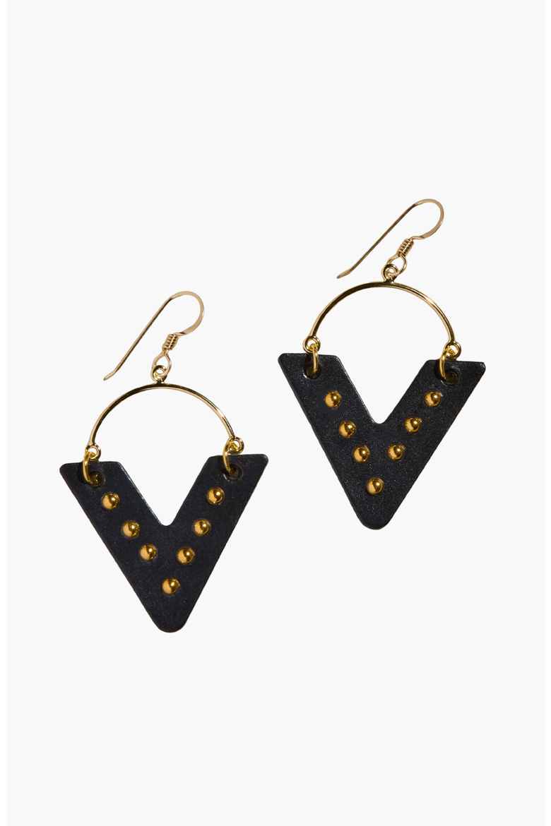 Sutton Earrings, Main, color, Black / Silver