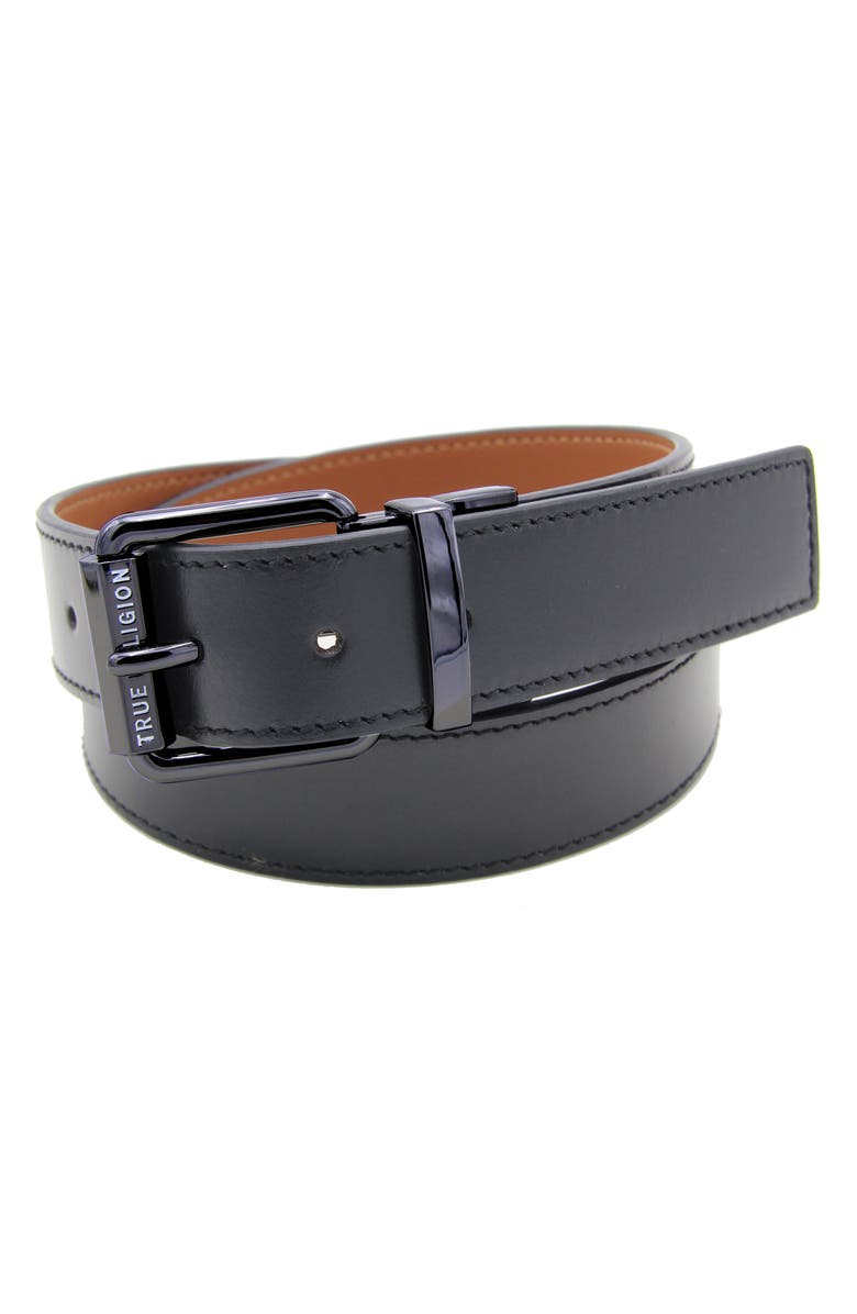 True Religion Twist Reversible Belt, Main, color, Black/Tan