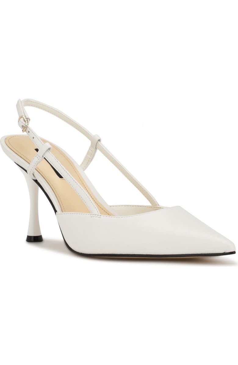 Nine West Peni Pointed Toe Pump, Main, color, White 140