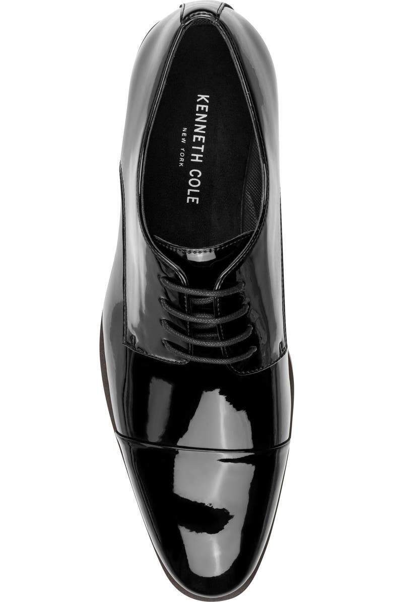 Kenneth Cole New York Henzer Patent Cap Toe Derby, Alternate, color, Black Patent