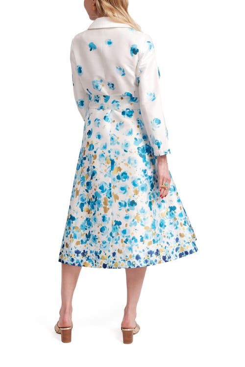 FRANCES VALENTINE FRANCES VALENTINE LUCILLE WRAP DRESS POCKET FULL OF POSIES 