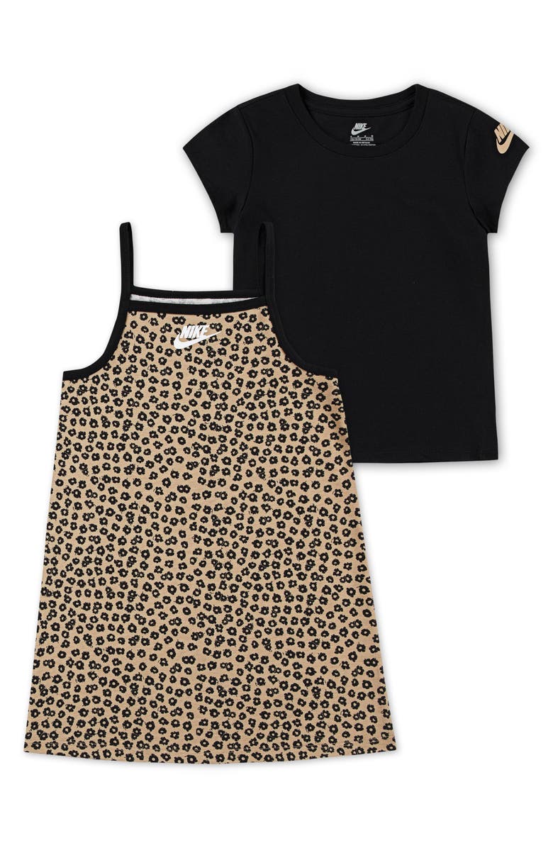 Nike Kids' T-Shirt & Floral Dress Set, Main, color, 