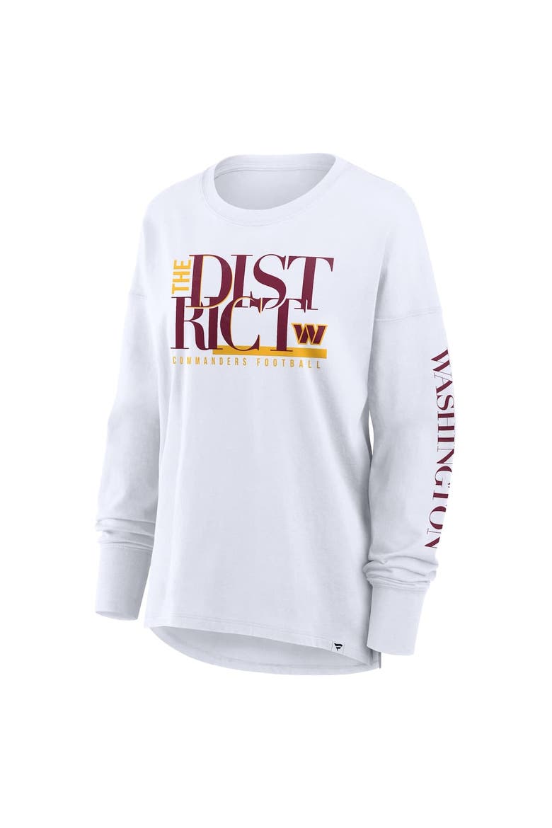 Women's Fanatics White Washington Commanders Hometown Legacy Long Sleeve T-Shirt, Alternate, color, White