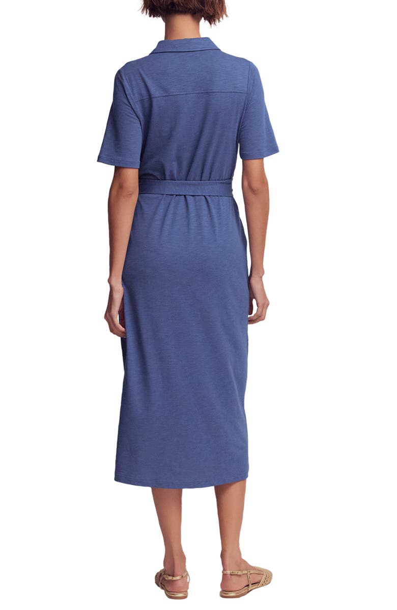 Boden Mavis Cotton Blend Shirtdress, Alternate, color, Denim Blue