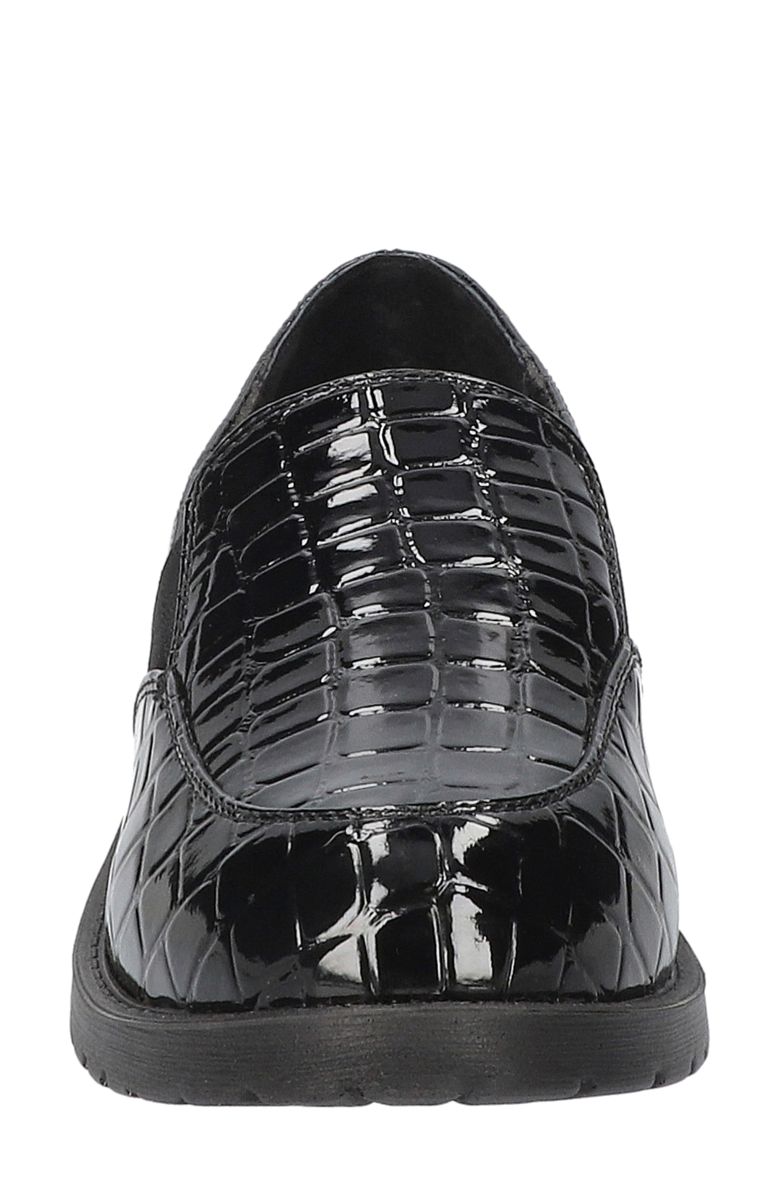 Vanessa Loafer, Alternate, color, BLACK CROCO