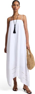 Onia Square Neck Handkerchief Dress