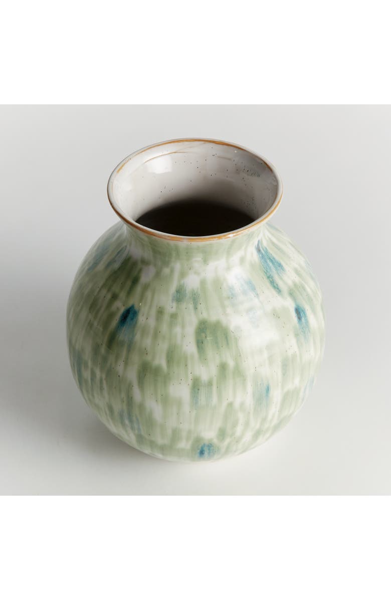 Napa Home & Garden Brosse Vase Large - Green/Blue Stoneware Accent Decor, Alternate, color, Blue