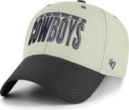 '47 Men's '47 Gray/Black Dallas Cowboys Half Block Text MVP Adjustable Hat