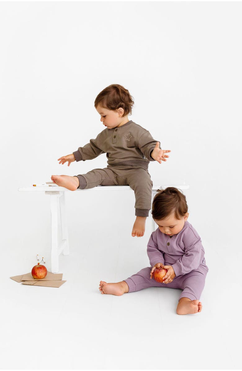 Pouf Henley Sweatsuit, Alternate, color, 