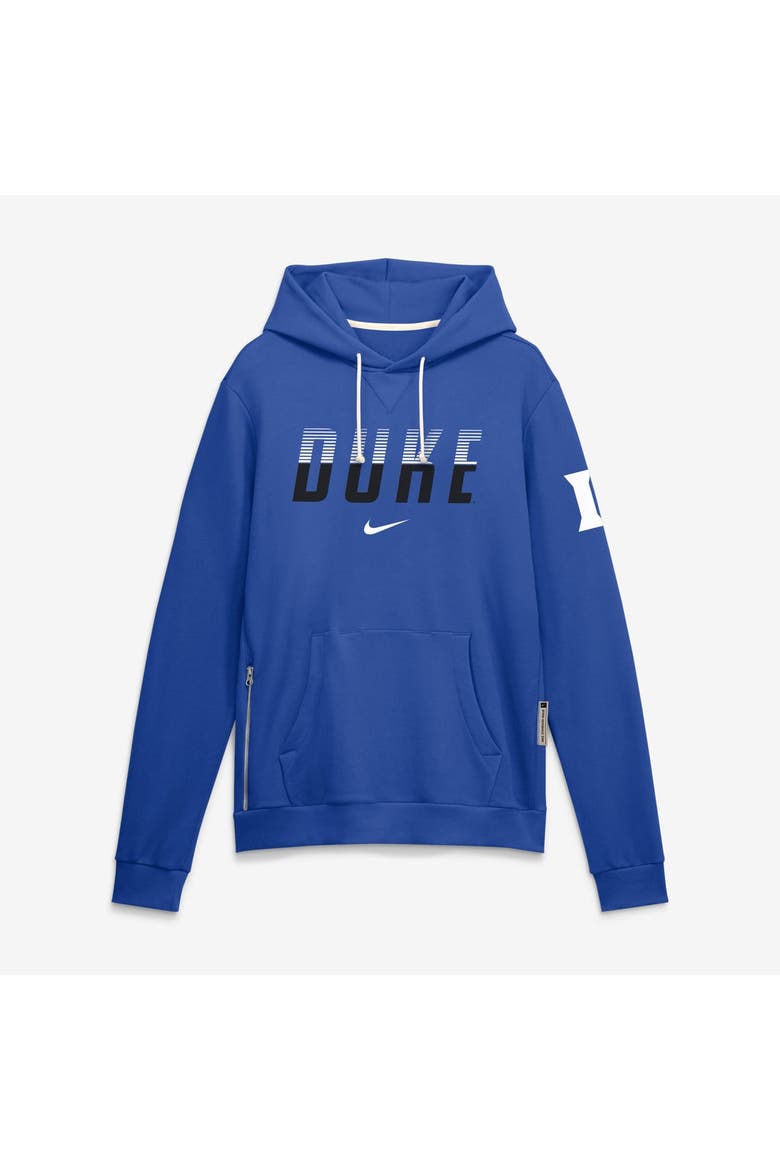 Men's Nike Royal Duke Blue Devils 2026 Sideline Standard Issue Dri-FIT Hoodie, Main, color, Royal