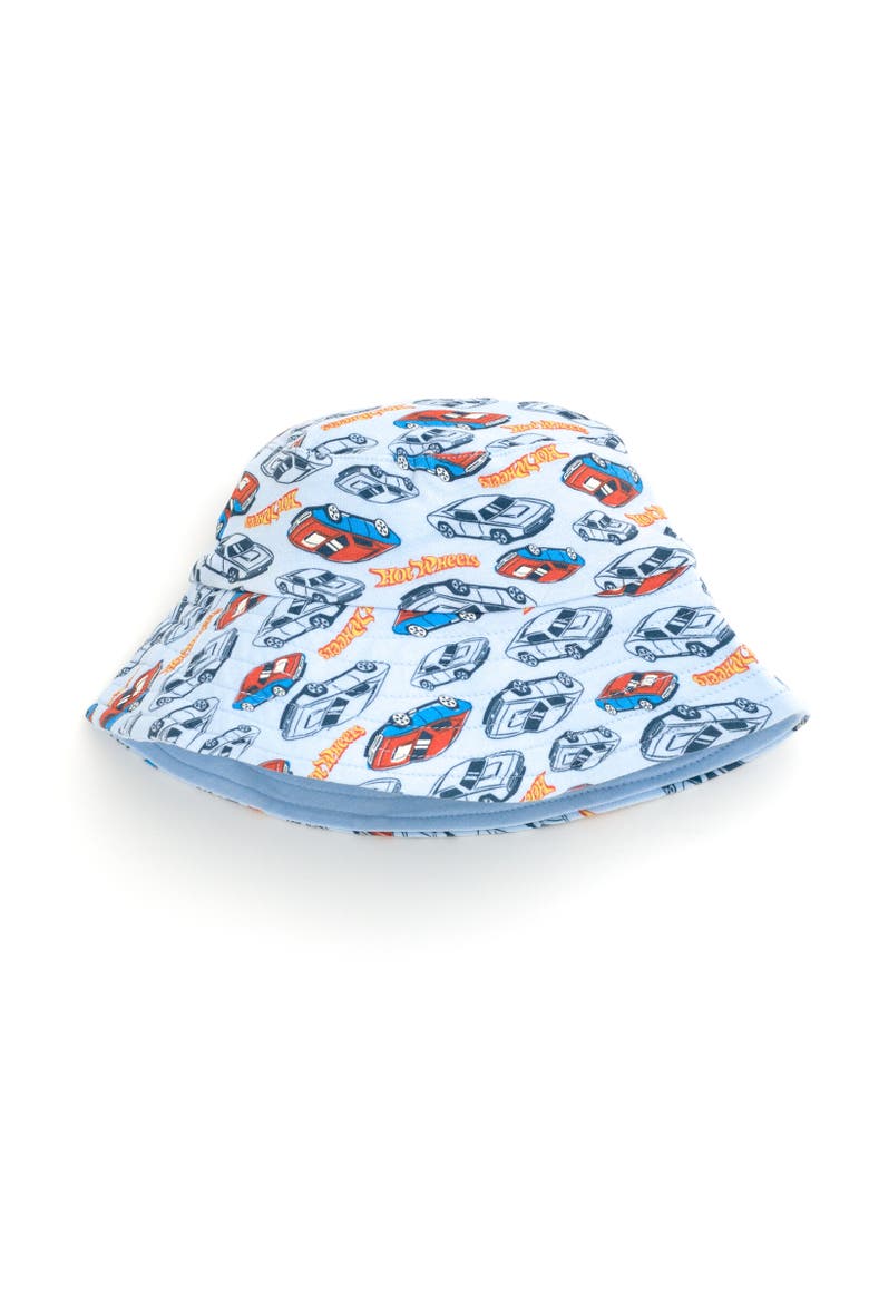 Romper & Sunhat Set, Alternate, color, Blue