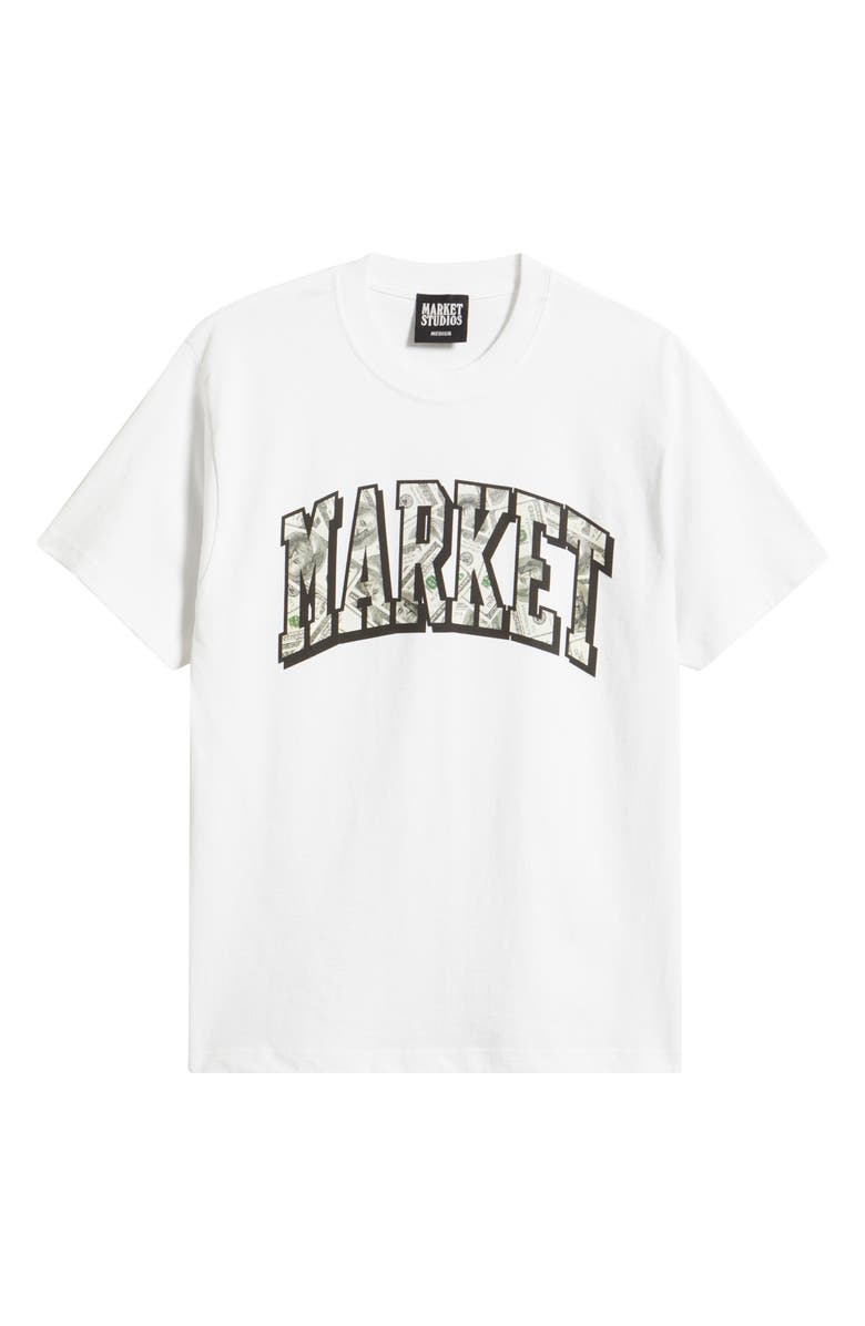 MARKET Money Arc Graphic T-Shirt, Alternate, color, White