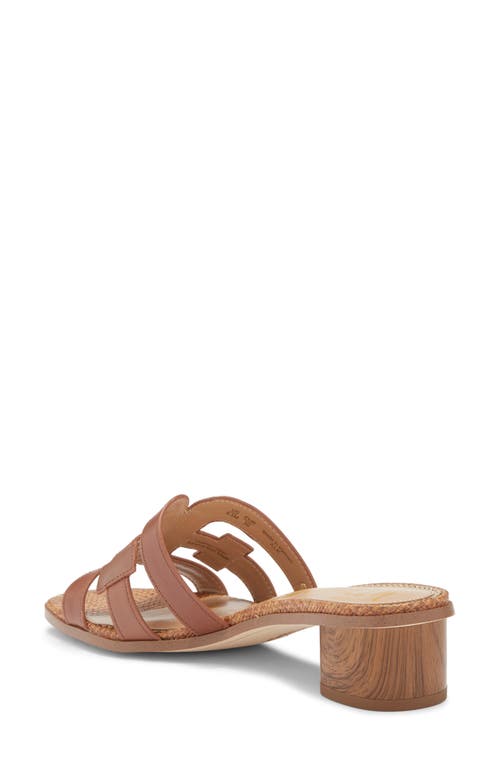 Sam Edelman Illie Logo Slide Sandals Women's Shoes In Dark Bourbon