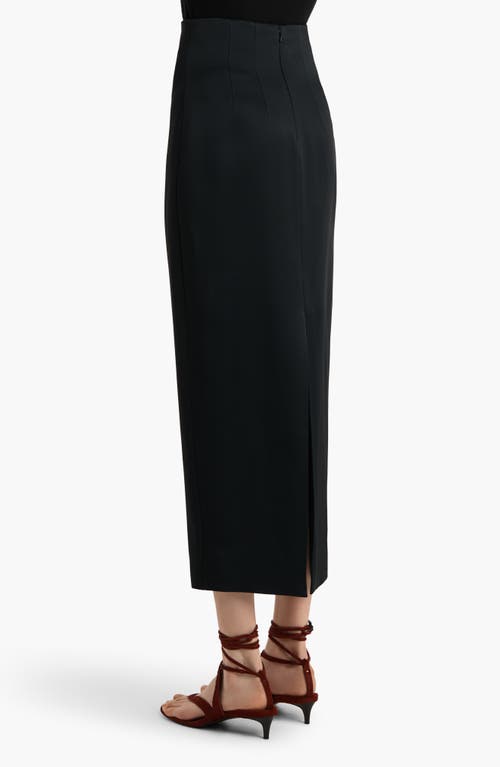 Khaite Loxley Viscose Blend Maxi Skirt In Black