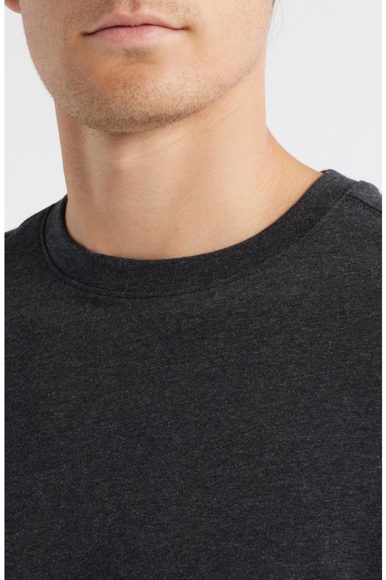 Colson Mélange Stretch Pima Cotton T-Shirt, Alternate, color, CHARCOAL