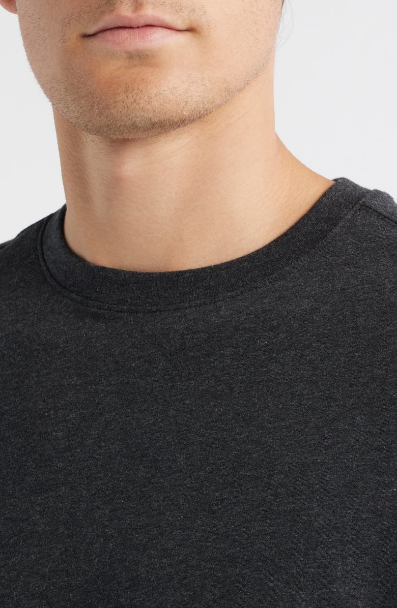 Robert Barakett Colson Mélange Stretch Pima Cotton T-Shirt, Alternate, color, Charcoal