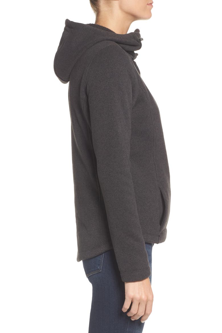 Crescent Hooded Pullover, Alternate, color, TNF BLACK HEATHER